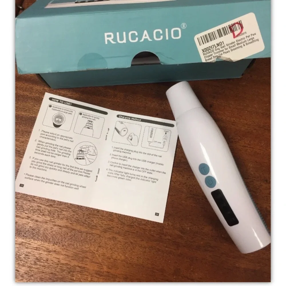 Rucacio, pets, nail grinder, new, rechargeable.: